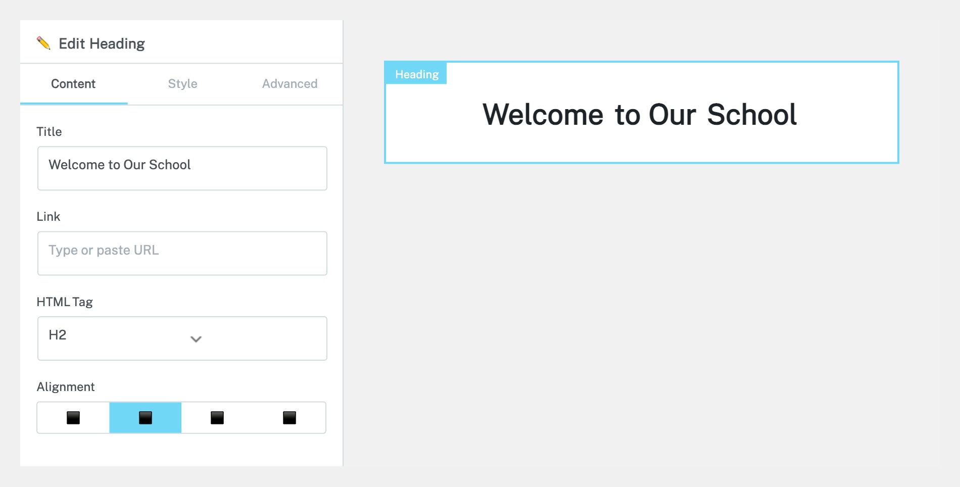 Select the Text Element