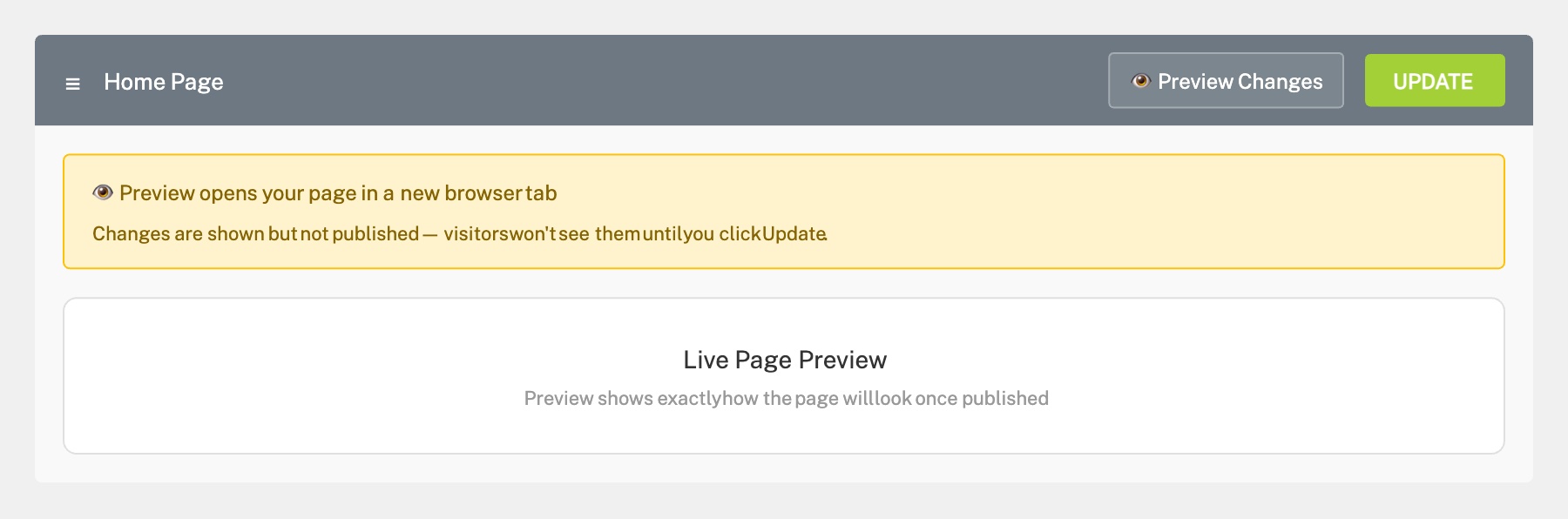 Preview Before Publishing