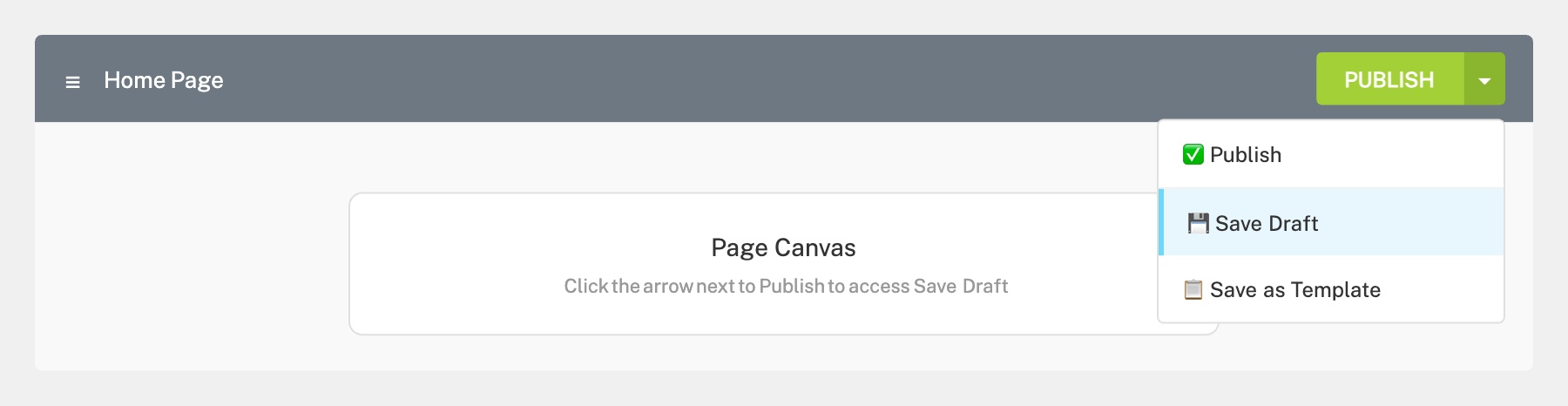 Save a Draft Without Publishing