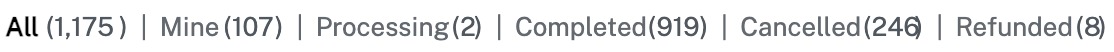 Filter Orders by Status