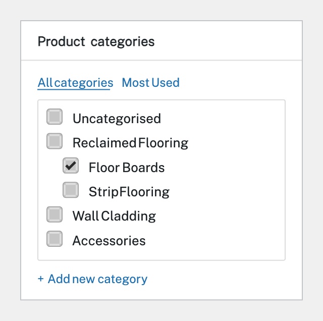 Assign Categories & Tags