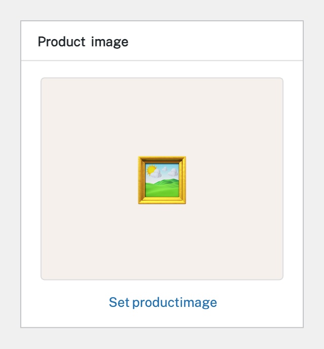 Set the Product Image