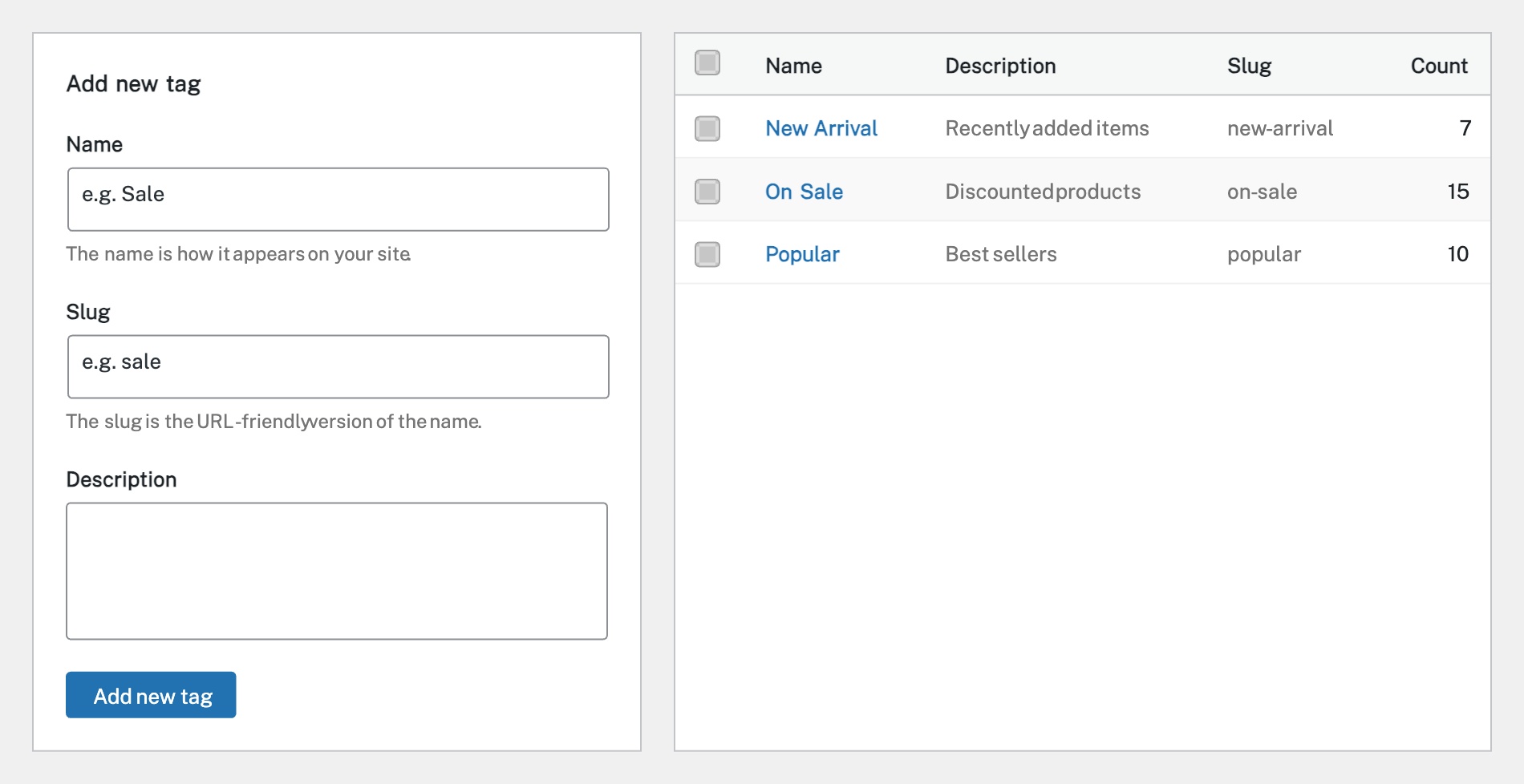 Managing Product Categories & Tags – Innermedia Knowledge Base