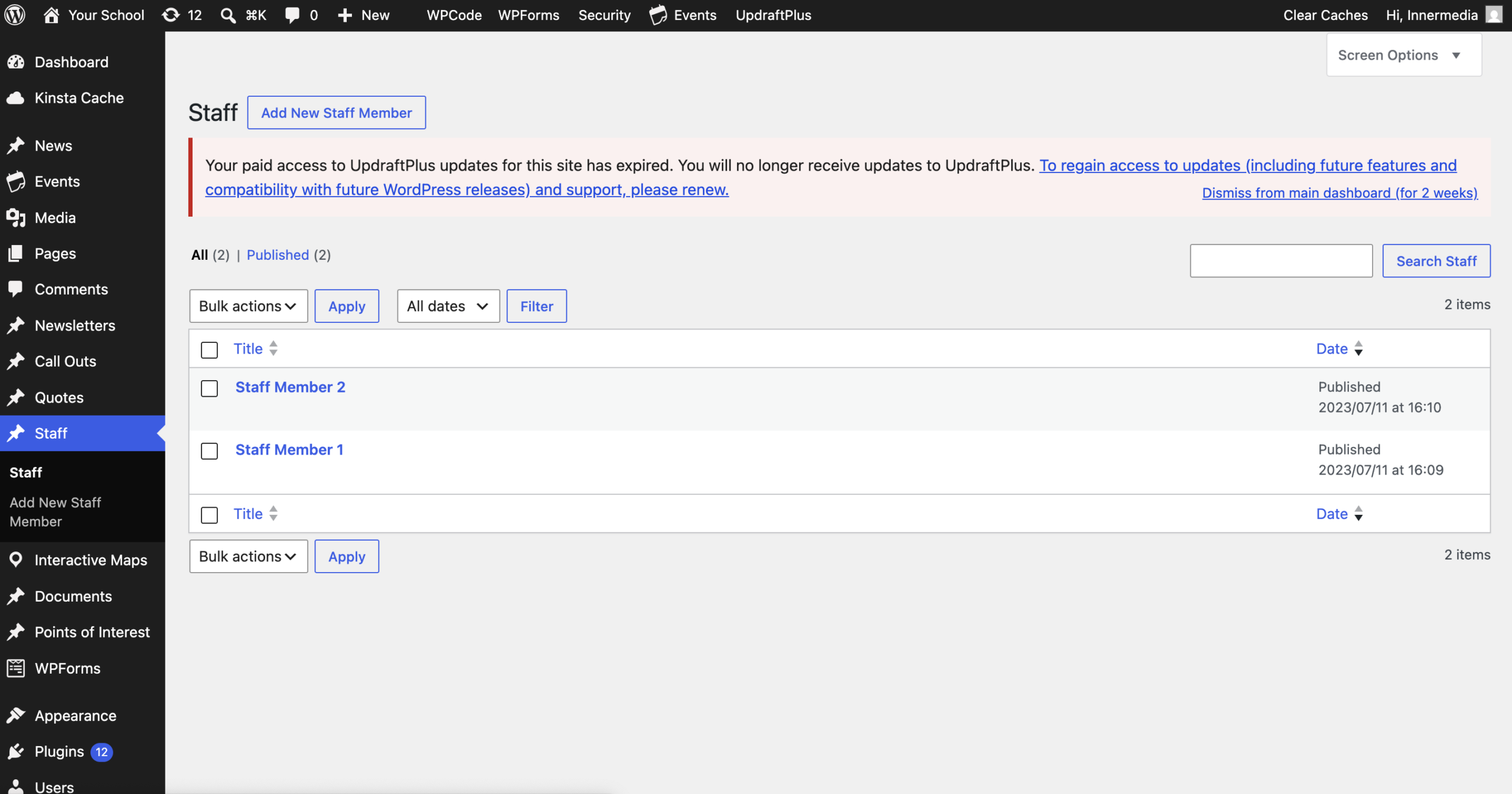 Open the profile you want to reorder